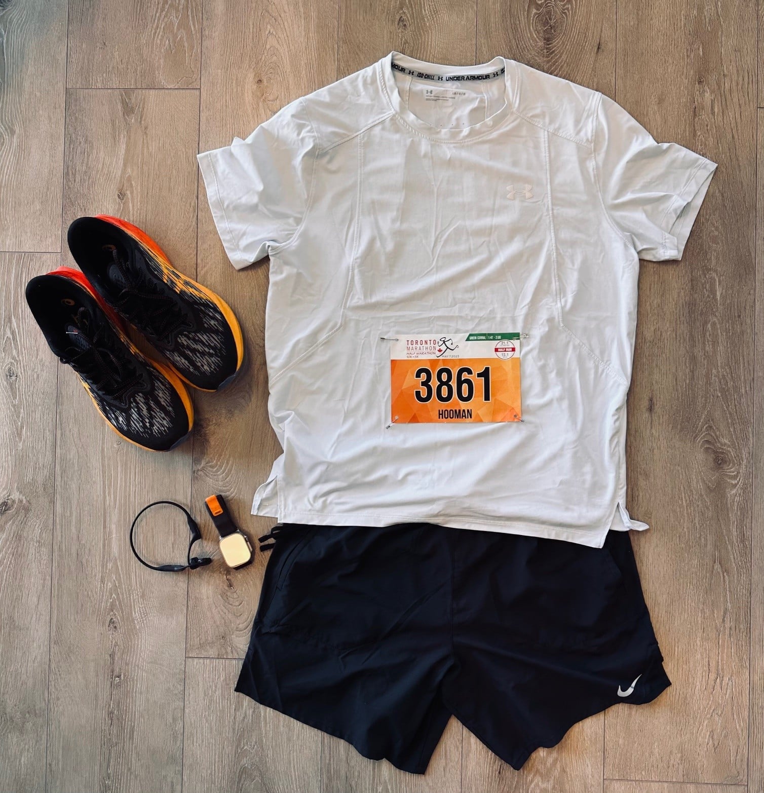 Hooman at Toronto Marathon 2023